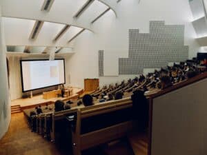 a large lecture hall