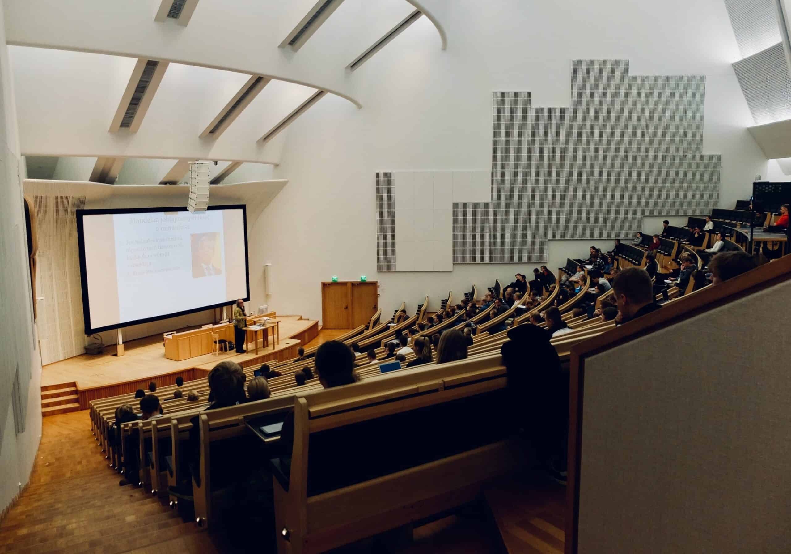 a large lecture hall